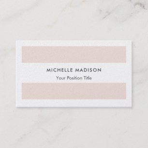 Premium Pearl Trendy Minimalist Professional Plain Business Card