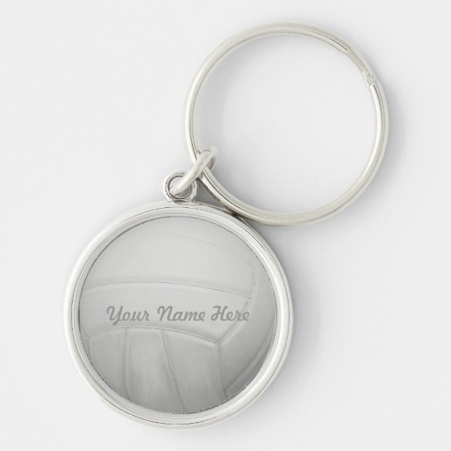 Premium Personalised Volleyball Key Chain (Front)