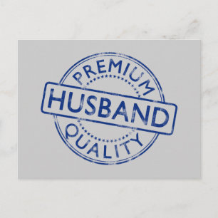 Premium Quality Husband Postcard