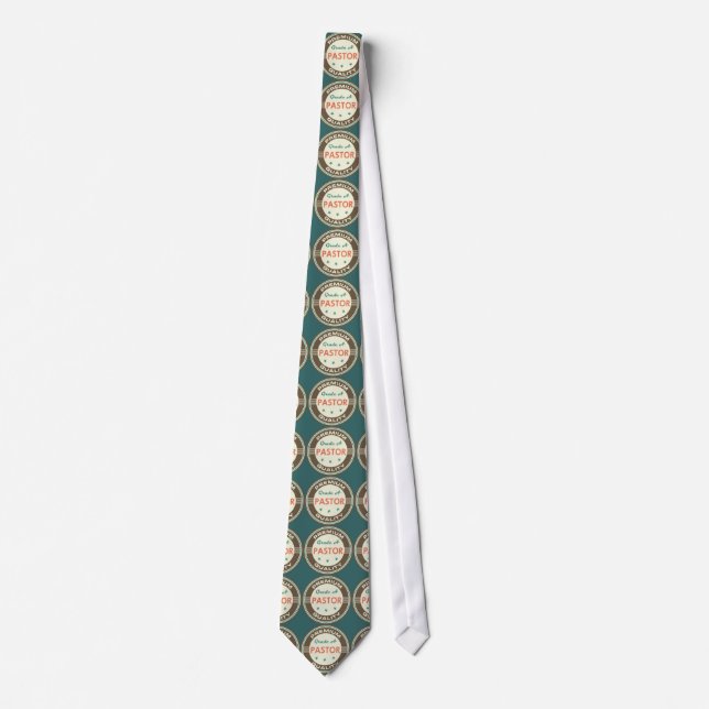 Premium Quality Pastor (Funny) Gift Tie (Front)