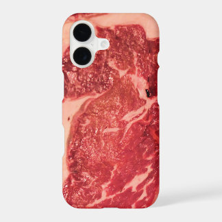Premium Raw Red Meat | Marbled Steak Macro Photo