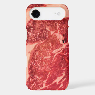 Premium Raw Red Meat | Marbled Steak Macro Photo