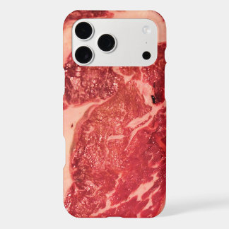 Premium Raw Red Meat | Marbled Steak Macro Photo