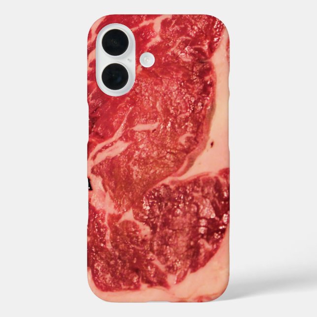 Premium Raw Red Meat | Marbled Steak Macro Photo Case-Mate iPhone Case (Back)