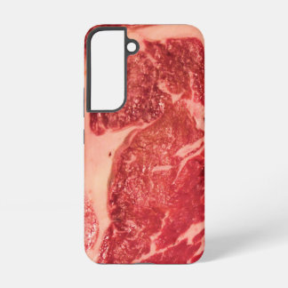 Premium Raw Red Meat | Marbled Steak Macro Photo Samsung Galaxy Case