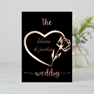  Premium Real Gold Elegant Monogram Black  Foil In