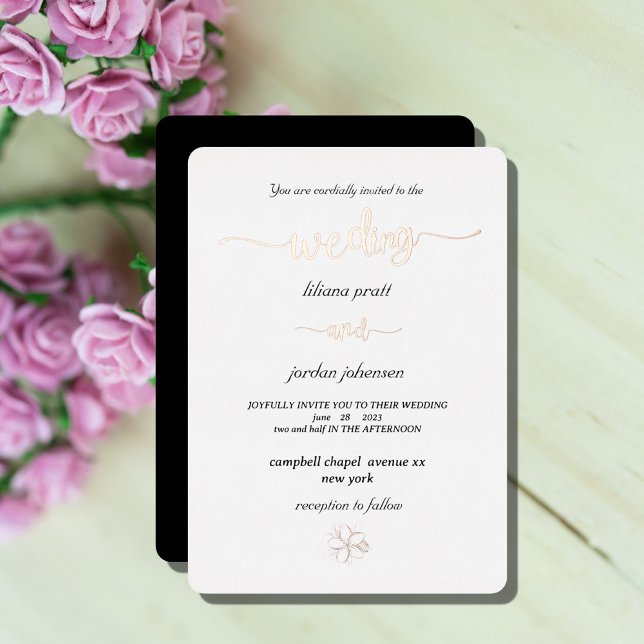 Premium Real Gold Elegant Monogram white Foil Inv (Creator Uploaded)