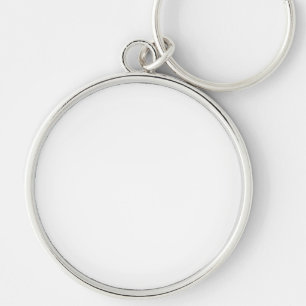 Premium Round Keychain, Large (2.125") Key Ring