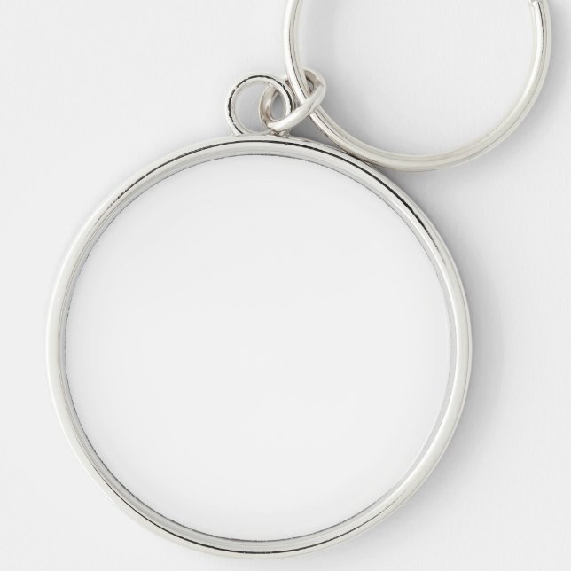 Premium Round Keychain, Large (2.125") Key Ring (Front)