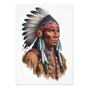 Premium Satin Photo Paper - Native Americans Print