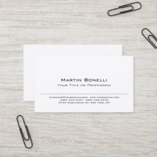 Premium Silk Black & White Professsional Modern Business Card