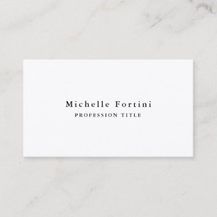 Premium Silk Elegant Plain Minimalist Business Card