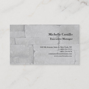 Premium Silk Professional Minimalist Grey Wall Business Card