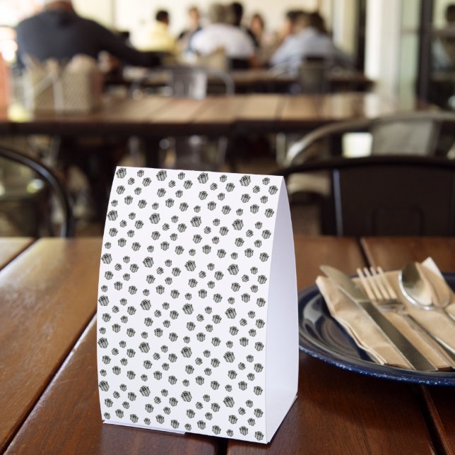 Premium Silver Gift Boxes Elegant Holiday Party (Insitu(Restaurant))