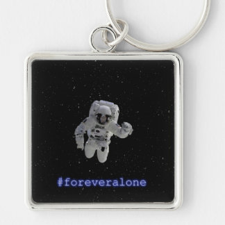 Premium Square Keyboard #foreveralone Key Ring