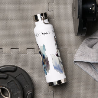 Premium Stainless Water Bottle with Artistic Siber