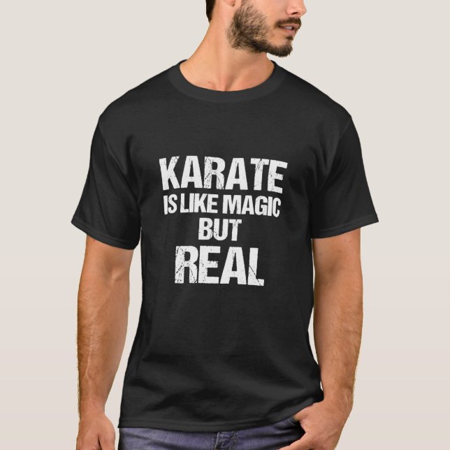 Premium T-Shirt Funny Karate Like Magic But Real M (Front)