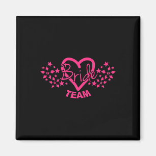 Premium Team Bride Groom Bride Wedding Party Tee Magnet