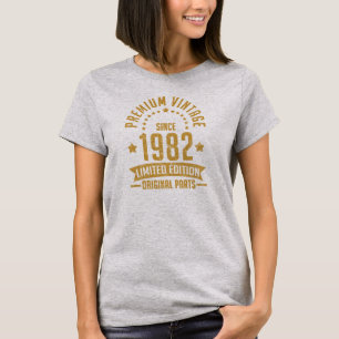 premium vintage 1982 limited edition original part T-Shirt