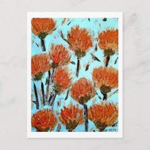 Premium Wrapped Canvas (Gloss) Dianthus Postcard