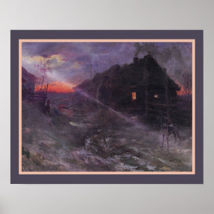 "Premonition" by Henryk Weyssenhoff ca.1893 Poster