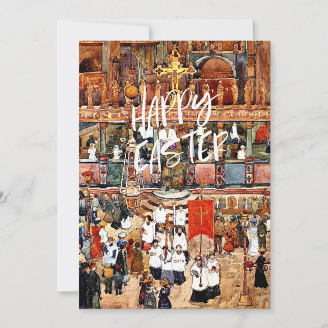 Prendergast - Easter Procession, St. Marks Card (Front)