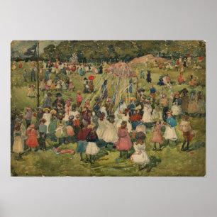 Prendergast - May Day Central Park 1901 Poster