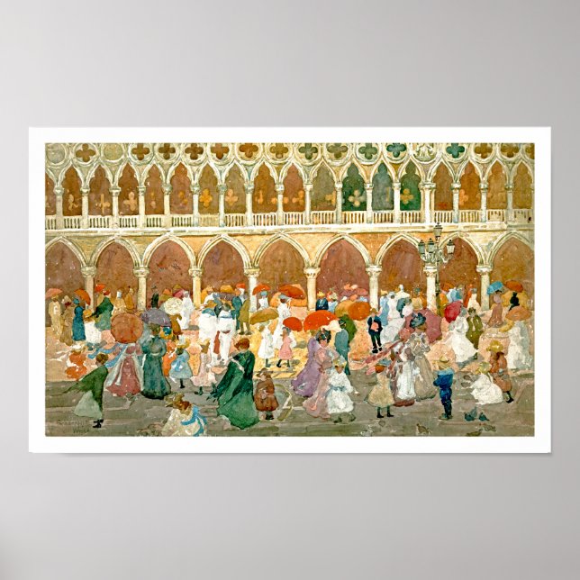 Prendergast: Sunlight in St. Mark's Square Poster (Front)