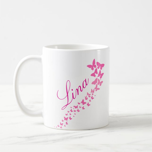 prénom personnalisé, personalised name, French Coffee Mug (Left)
