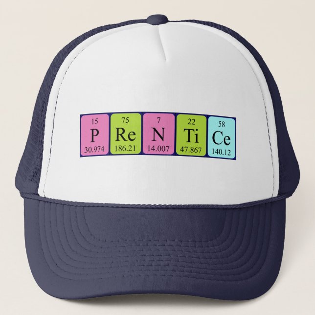 Prentice periodic table name hat (Front)