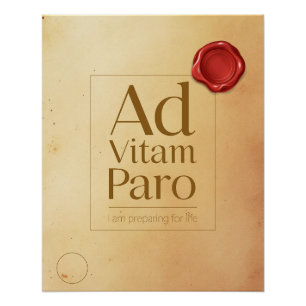 Preparation Motivational Quote - Latin Poster Art