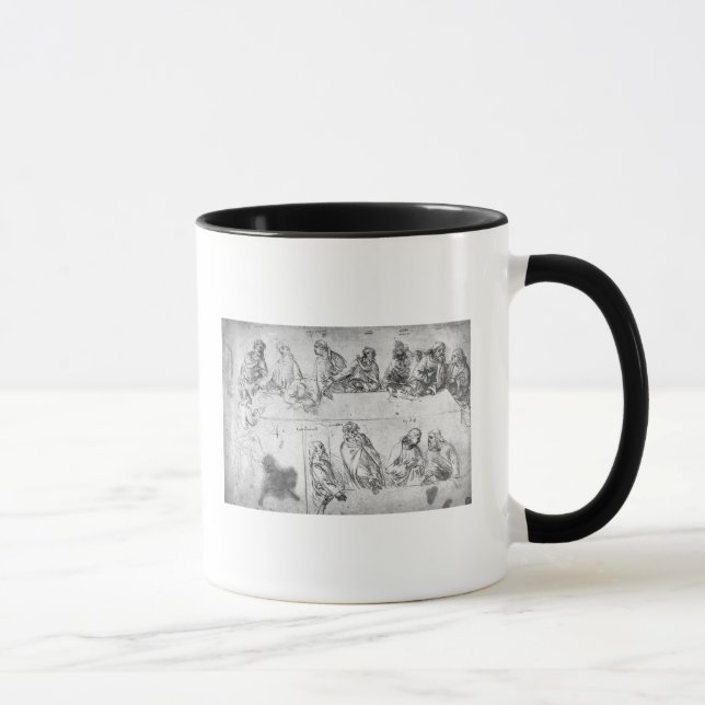 Preparatory drawing for the Last Supper Mug (Right)