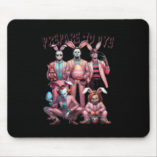 Prepare To Groovy Dye Funny Bunny Easter Horror Dy Mouse Pad