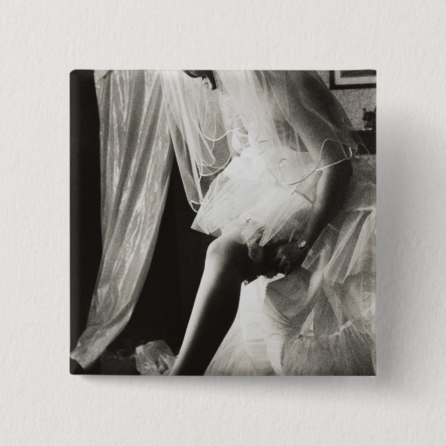 <Preparing> by Kim Koza 15 Cm Square Badge (Front)