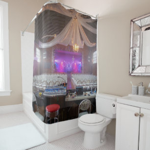 Preparing for a Concert Shower Curtain