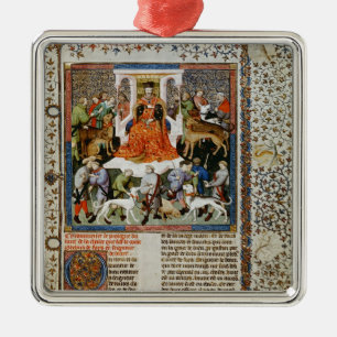 Preparing for the hunt metal tree decoration