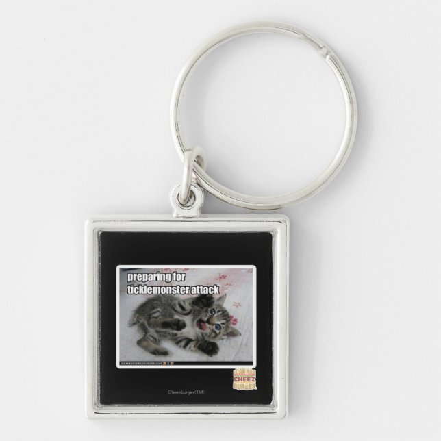 Preparing For Ticklemonster Attack Key Ring (Front)