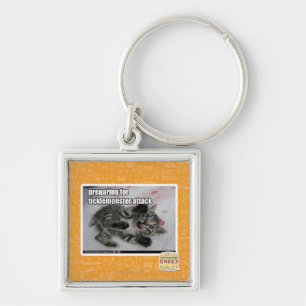 Preparing For Ticklemonster Attack Key Ring