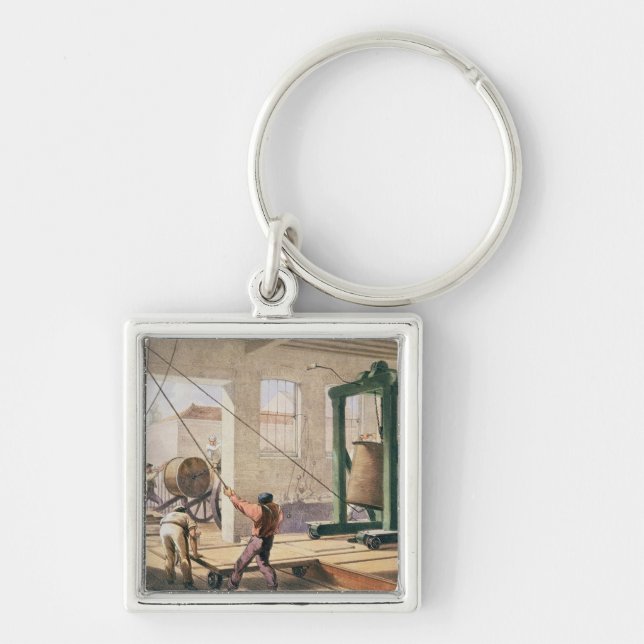 Preparing the Cable, from 'The Atlantic Telegraph' Key Ring (Front)