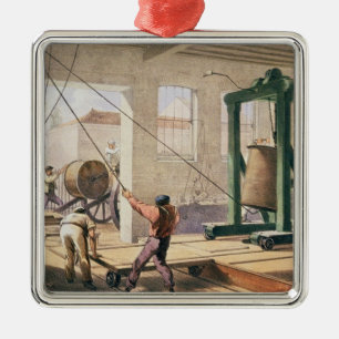 Preparing the Cable, from 'The Atlantic Telegraph' Metal Ornament