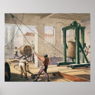 Preparing the Cable, from 'The Atlantic Telegraph' Poster