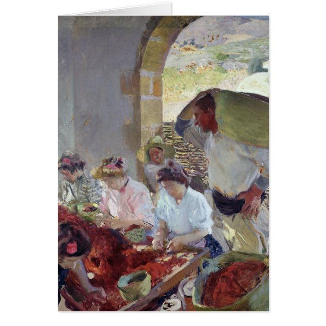 Preparing the Dry Grapes, 1890 (Front)