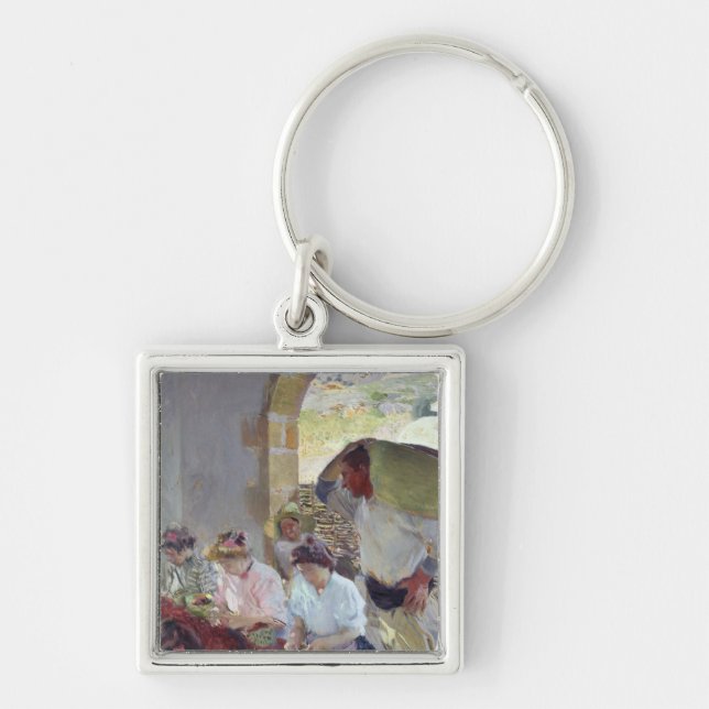 Preparing the Dry Grapes, 1890 Key Ring (Front)