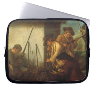 Preparing the Guns (oil on canvas) Laptop Sleeve