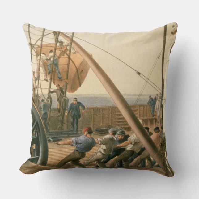 Preparing to launch one of the large buoys, August Cushion (Front)