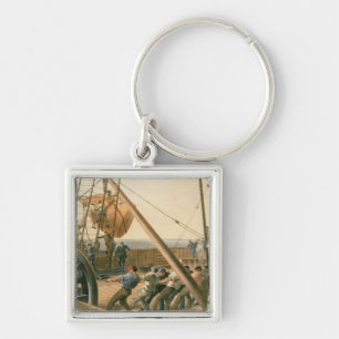 Preparing to launch one of the large buoys, August Key Ring