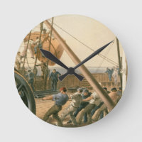 Preparing to launch one of the large buoys, August