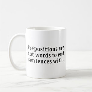 Prepositions Coffee Mug