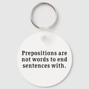 Prepositions Key Ring