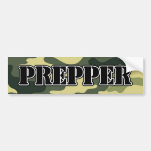 Prepper Camo Bumper Sticker